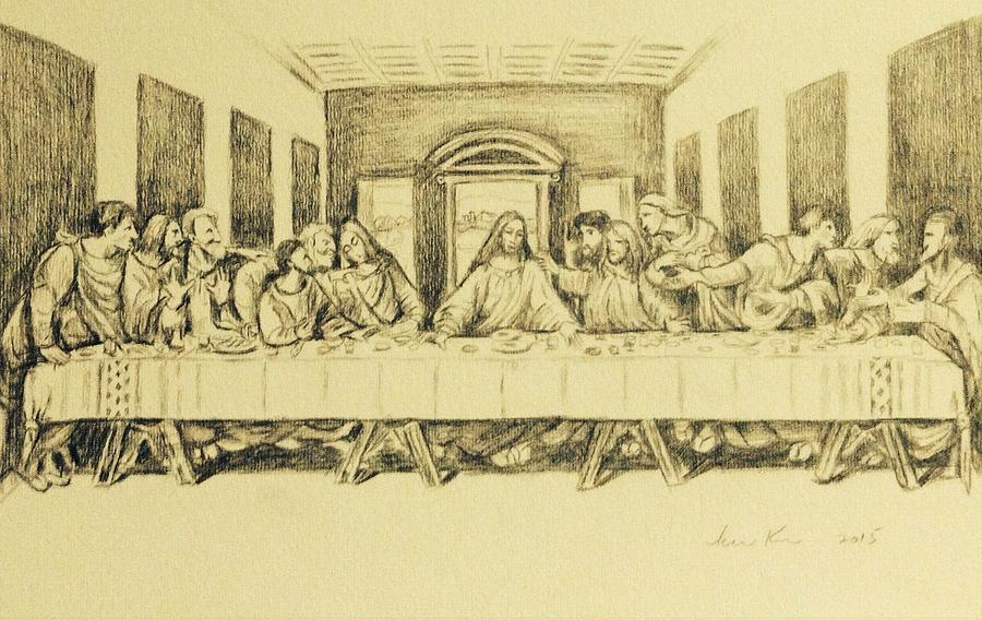 900x568 The Last Supper Drawing - The Last Supper Drawing