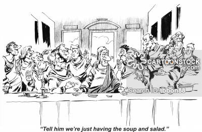 400x262 The Last Supper Cartoons And Comics - The Last Supper Drawing