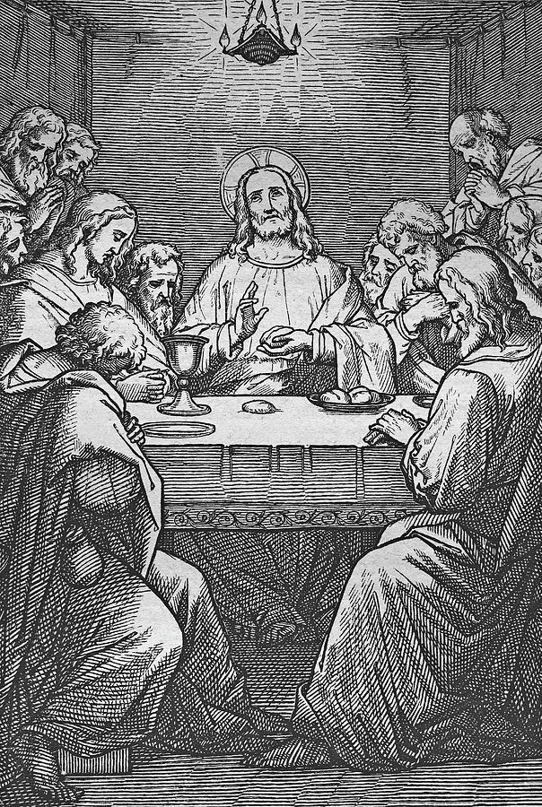 604x900 The Last Supper Drawing - The Last Supper Drawing