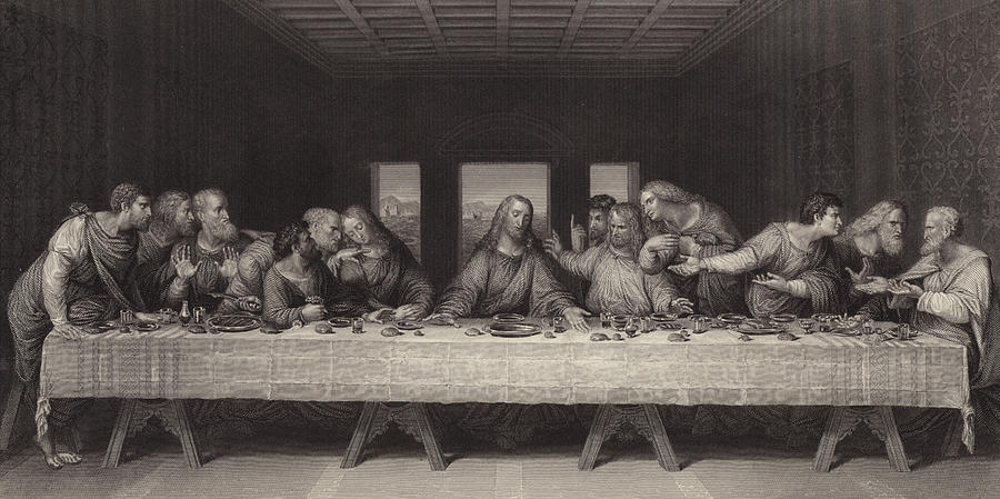 900x449 The Last Supper Drawing - The Last Supper Drawing