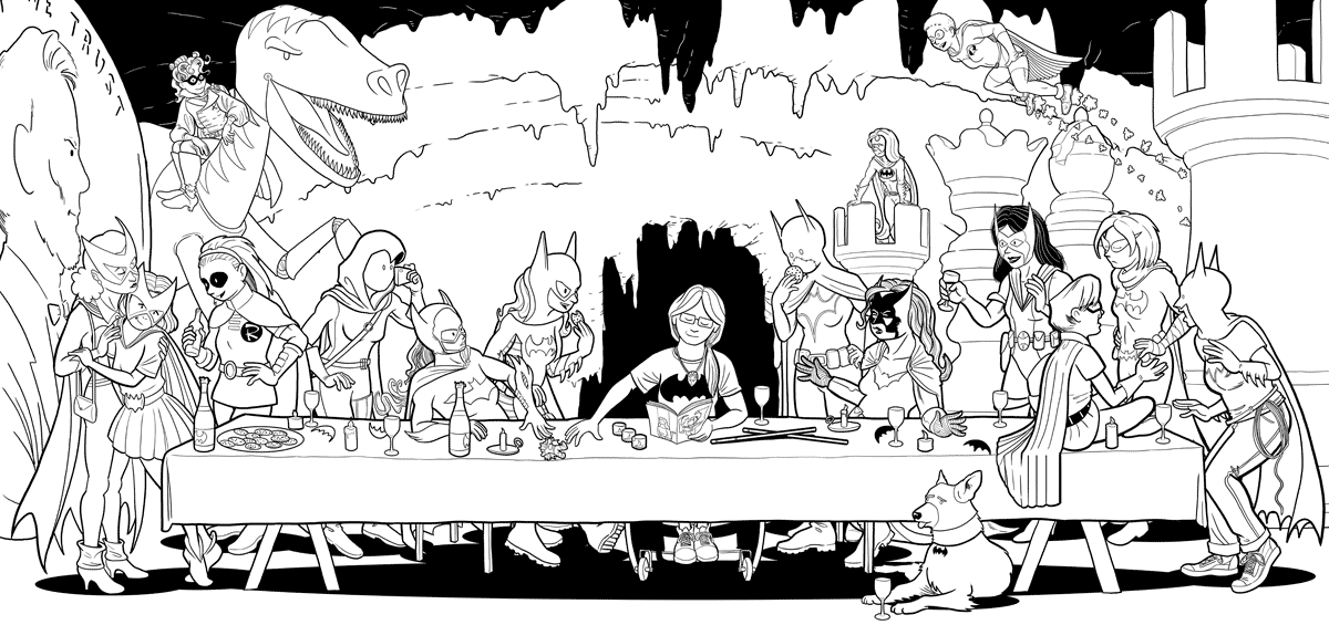 1200x565 Hereville Oracle's Last Supper - The Last Supper Drawing