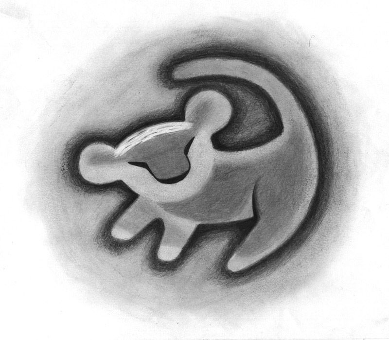 800x699 simba drawing rafiki black and white - The Lion King Simba Drawing