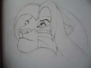 386x289 Bbc - The Lion King Simba Drawing