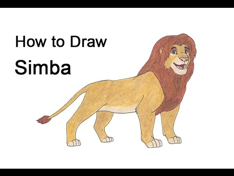480x360 How To Draw Simba - The Lion King Simba Drawing