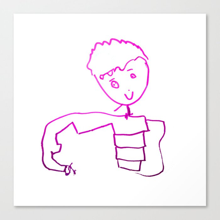 700x700 The Little Prince Elisavet First Drawing Canvas Print - The Little Prince Drawing