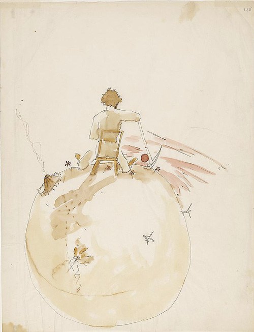 500x653 the gorgeous original drawings of 'the little prince' - The Little Prince Drawing