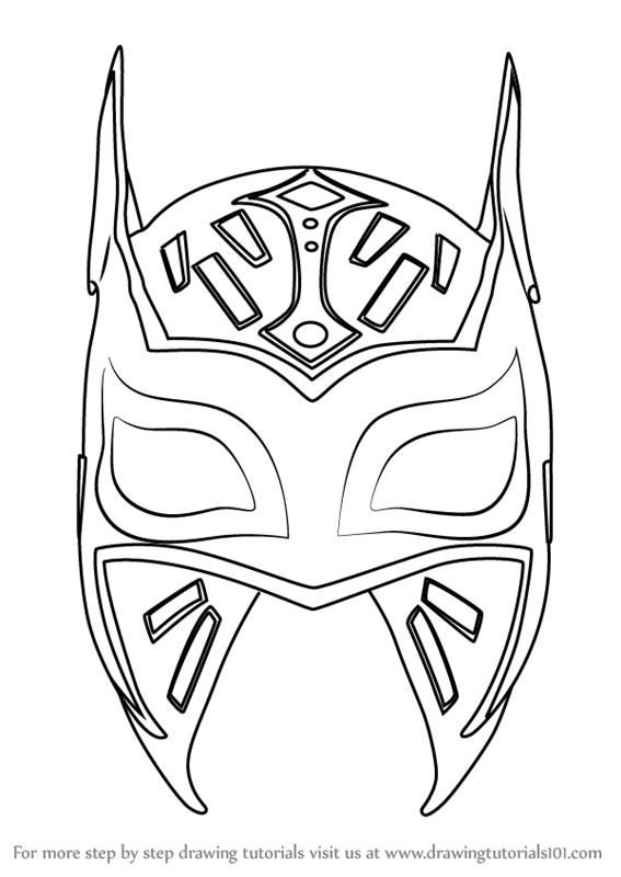 567x800 learn how to draw sin cara mask - The Mask Drawing