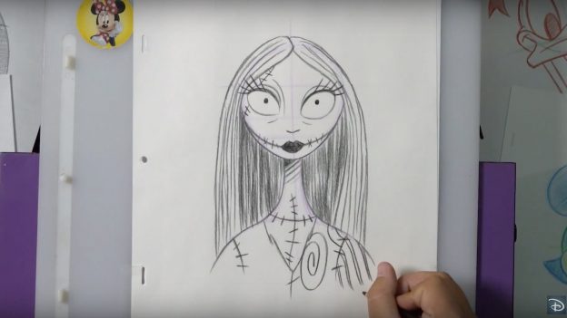 624x351 learn to draw sally from tim burton's 'the nightmare before - The Nightmare Before Christmas Drawings