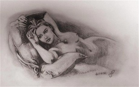 460x287 topless drawing of kate winslet in titanic to sell - The Real Drawing Of Rose From Titanic
