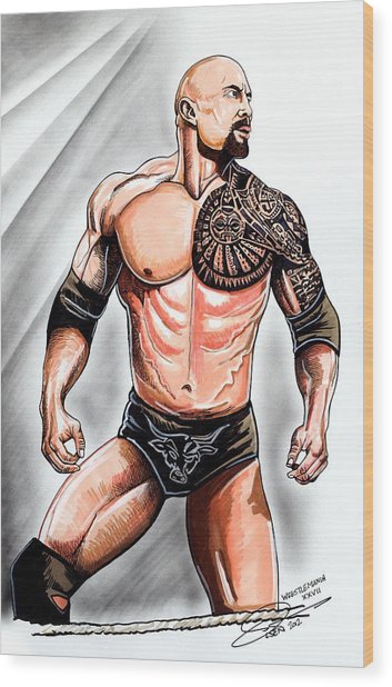 353x618 The Rock Drawing - The Rock Drawing