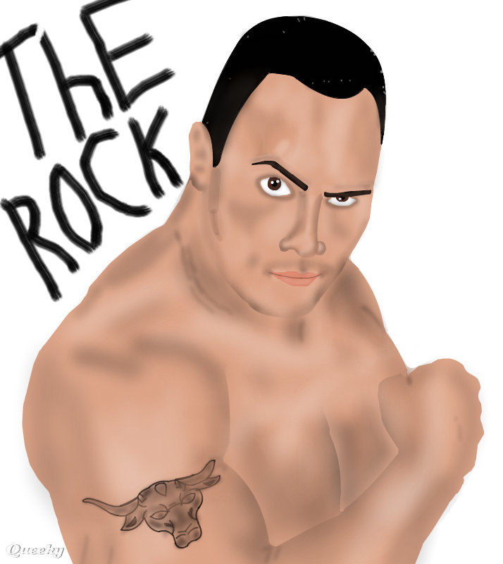 714x800 The Rock A Celebritys Speedpaint Drawing - The Rock Drawing