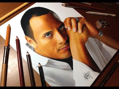 480x360 Drawing Dwayne 'the Rock' Johnson - The Rock Drawing
