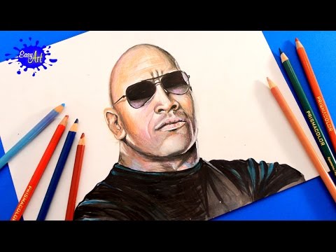 480x360 Drawing Wwe L Drawing Dwayne Johnson - The Rock Drawing