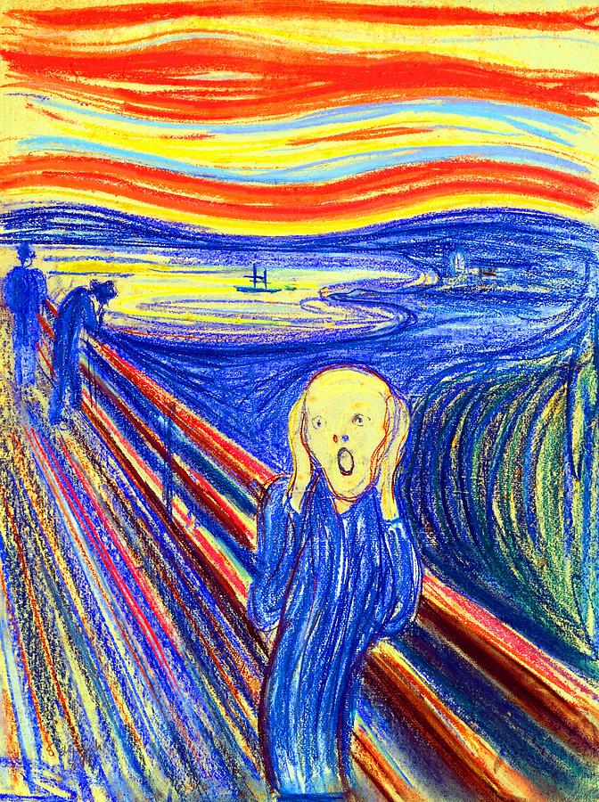 672x900 the scream drawing - The Scream Drawing