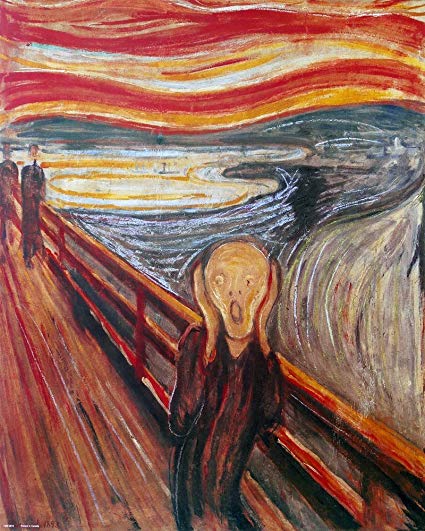 425x531 the scream edward munch art print poster - The Scream Drawing