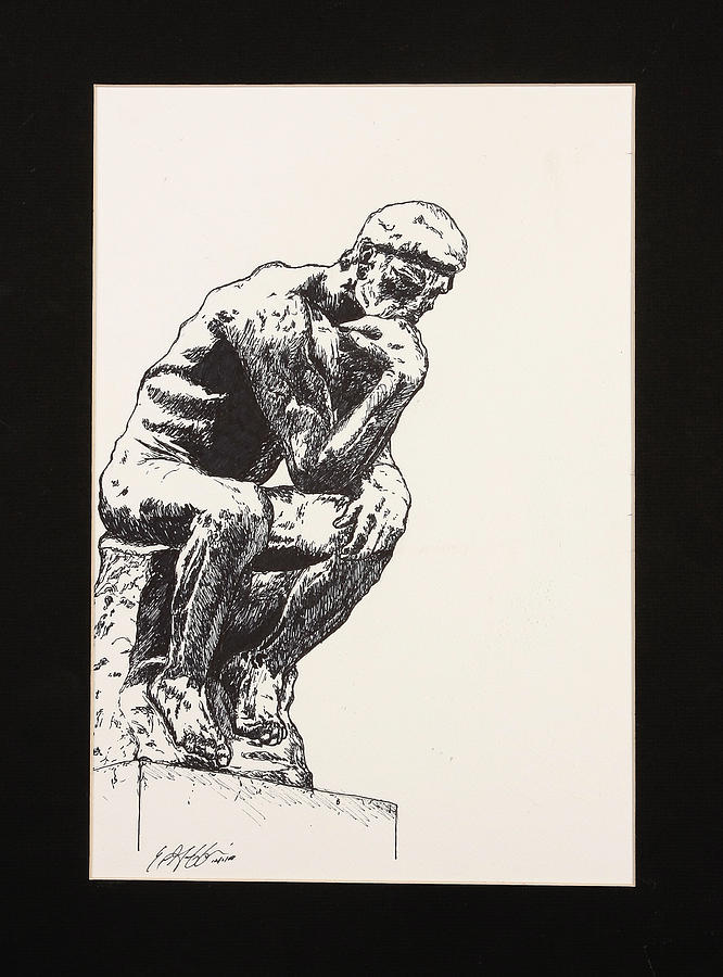 The Thinker Drawing at Explore collection of The