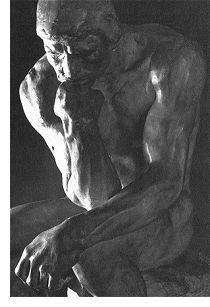 210x307 Who Is Rodin's Thinker - The Thinker Drawing