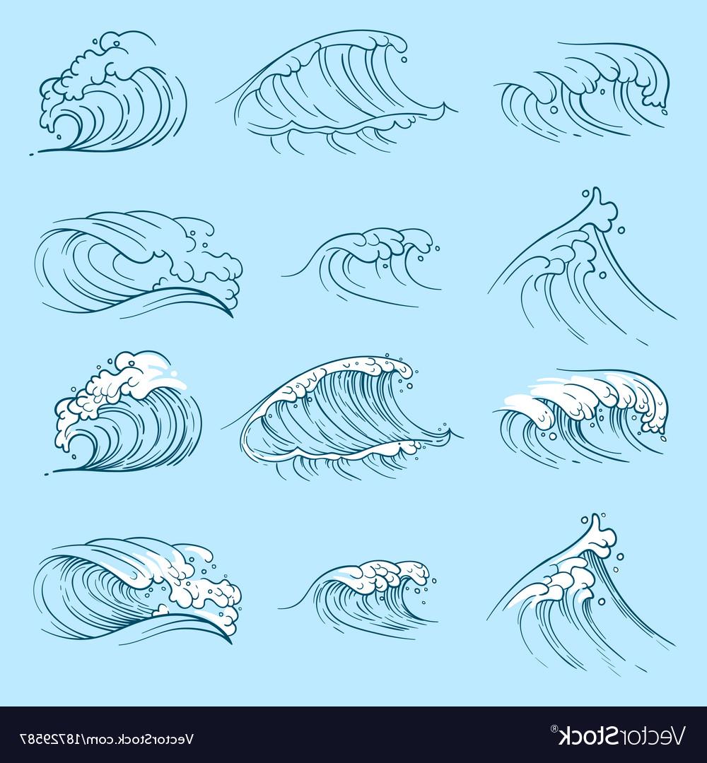 1000x1080 top wave drawing vector library free vector art, images - The Wave Drawing