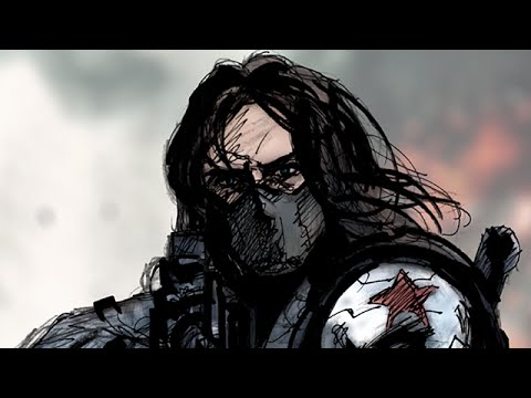 480x360 The Winter Soldier Speed Drawing - The Winter Soldier Drawing