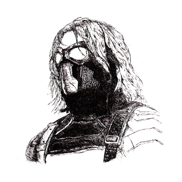 630x630 Winter Soldier Art - The Winter Soldier Drawing