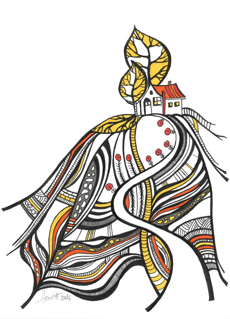 770x1065 house on top of the world drawing - The World Drawing