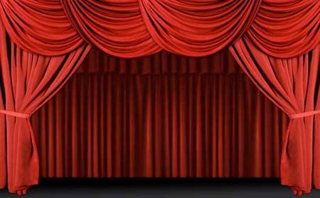 450x279 theater drapes scrapbooking theatre stage, red curtains - Theater Curtains Drawing