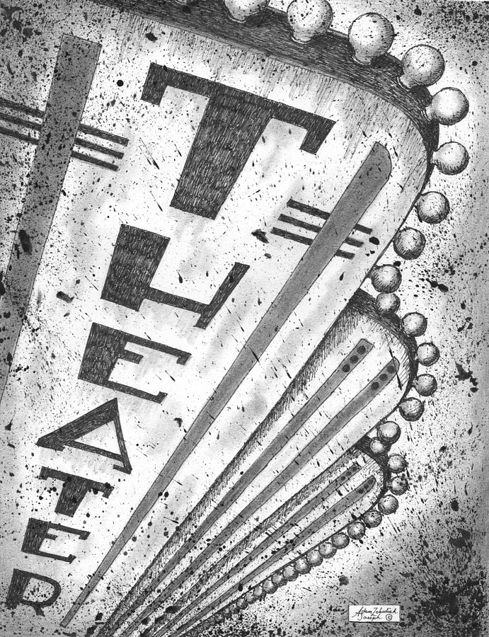 691x900 The Theater Drawing - Theater Drawing