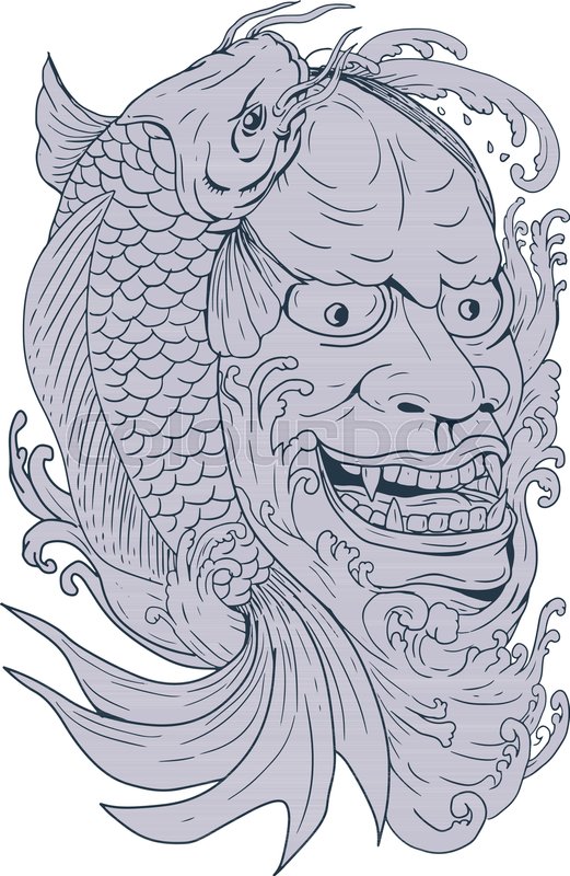 521x800 Drawing Sketch Style Illustration Of A Stock Vector Colourbox - Theater Mask Drawing