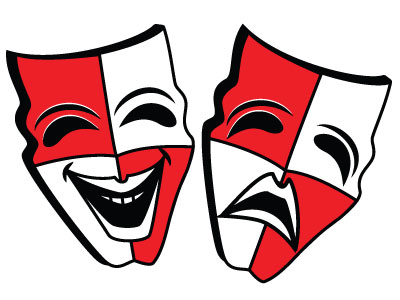 400x300 theater masks vector image - Theater Mask Drawing
