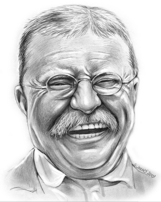 320x400 Sketch Of The Day Theodore Roosevelt - Theodore Roosevelt Drawing