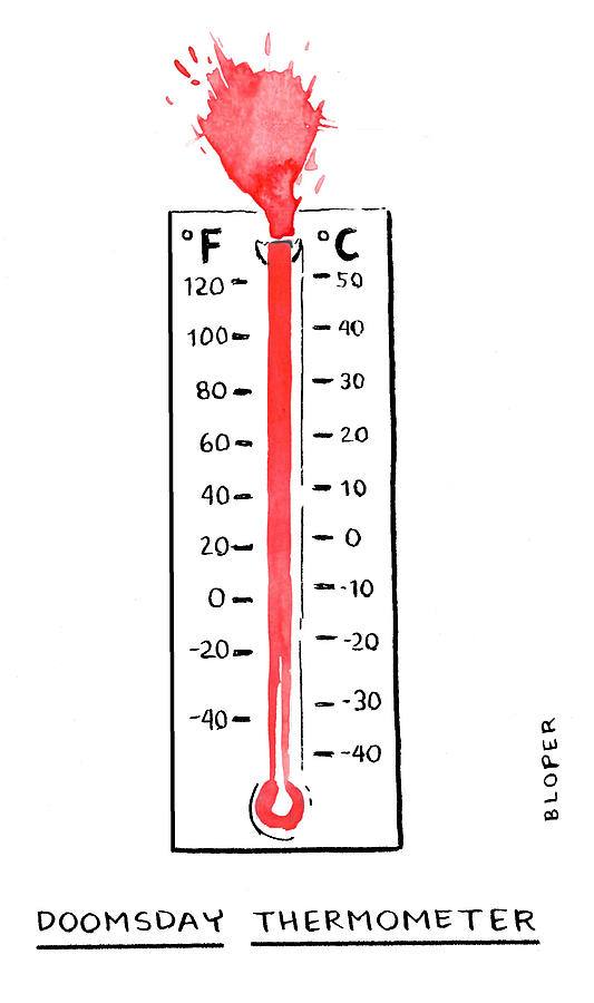 533x900 Doomsday Thermometer - Thermometer Drawing