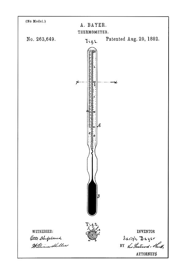 609x900 Thermometer Patent - Thermometer Drawing