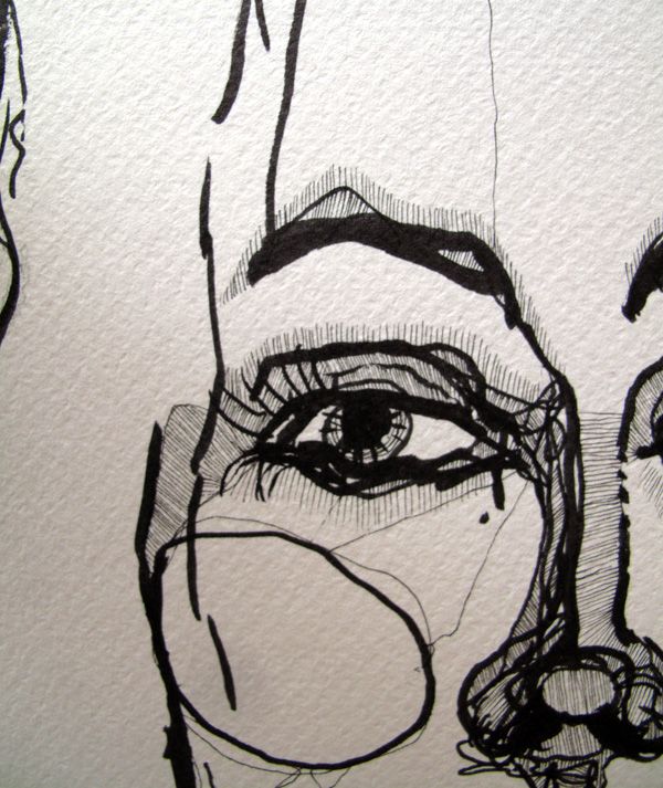 600x713 i like the use of thick and thin lines to create depth and detail - Thick Line Drawing