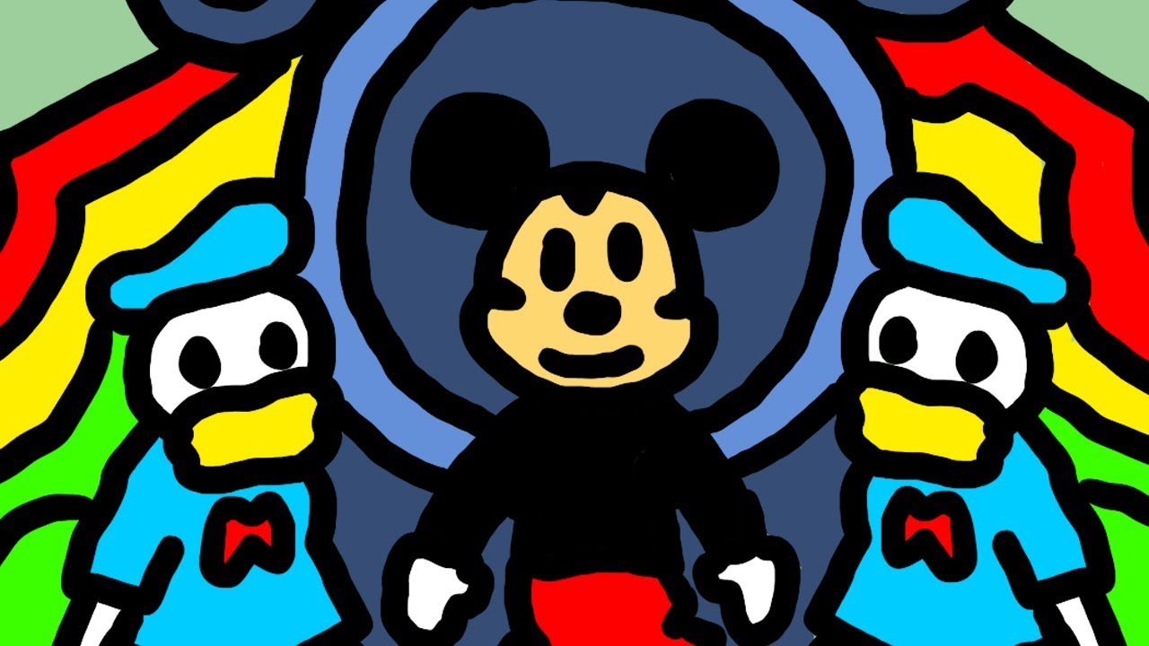 1280x720 mickey mouse clubhouse thick line drawing - Thick Line Drawing