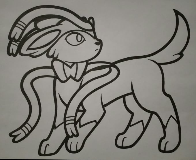 680x555 draw any animal character or oc you want in my thick line style - Thick Line Drawing