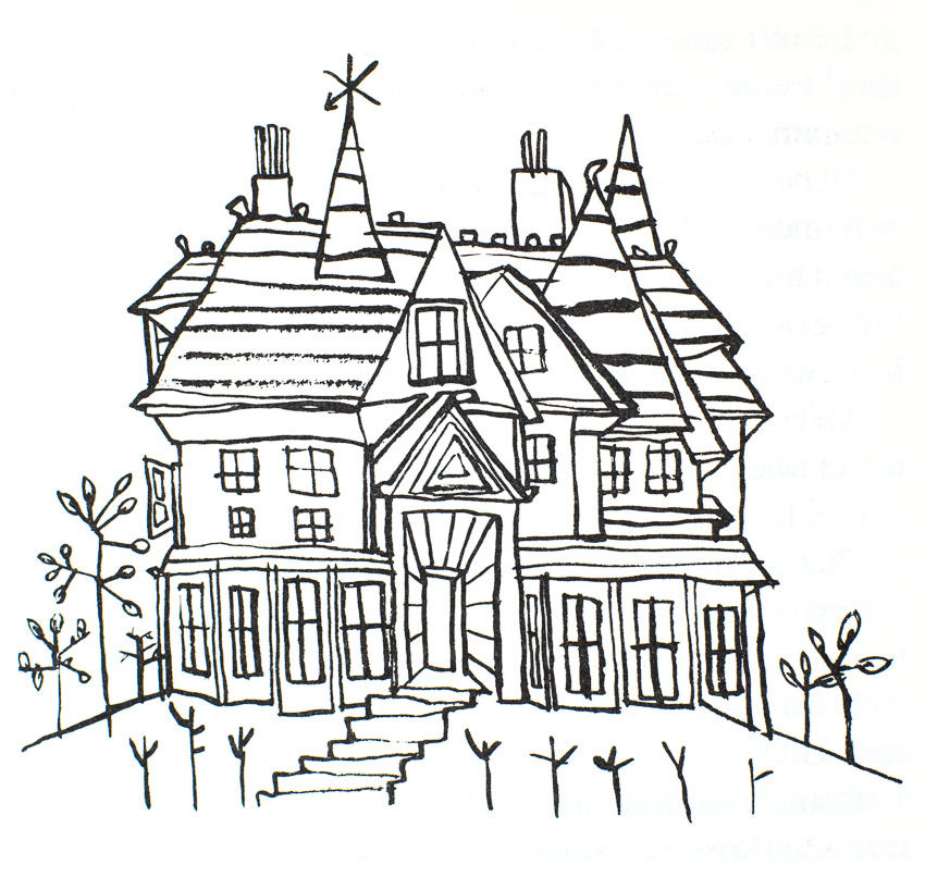 850x806 Harvey's Drawing Of The Holiday House - Thief Drawing