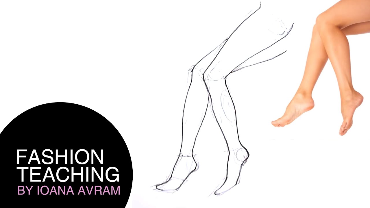 1280x720 how to draw legs for beginners - Thigh Drawing