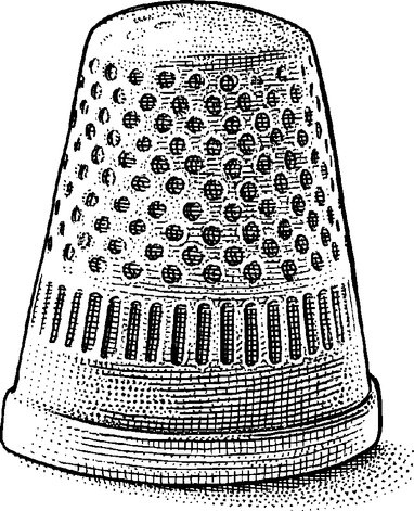 382x471 monopoly booted the thimble fans are sew mad - Thimble Drawing
