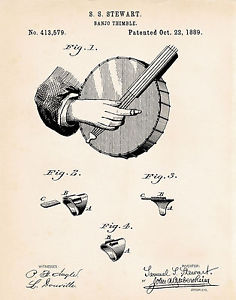 236x300 stewart banjo art patent print poster drawing thimble gift - Thimble Drawing