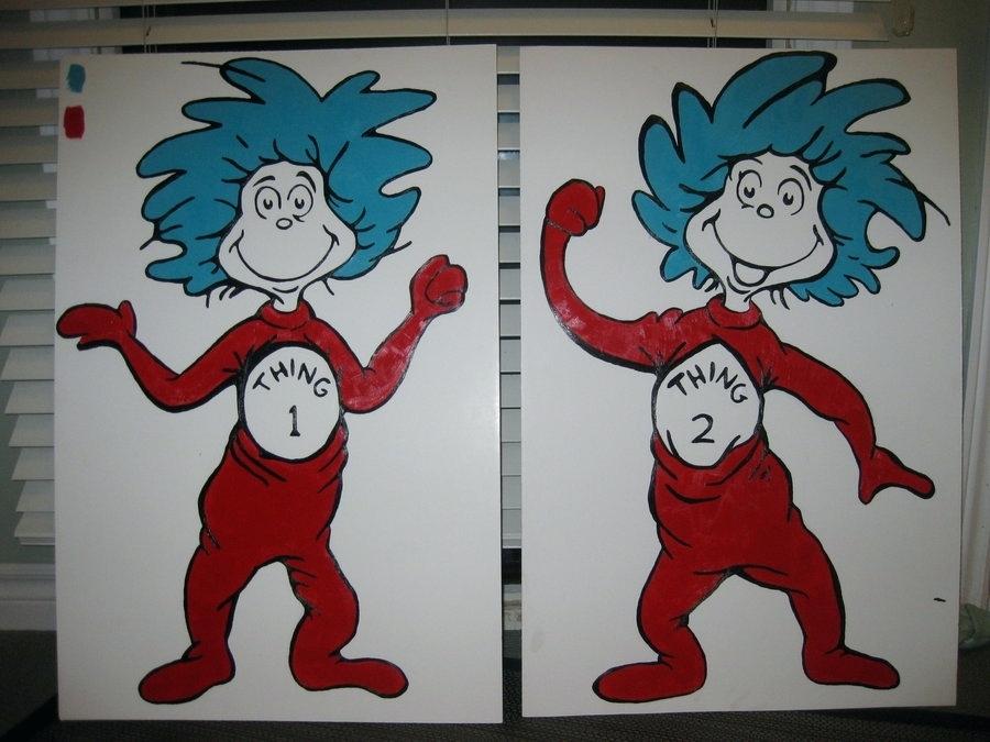 900x675 thing and thing baby shower thing thing shower games - Thing 1 And Thing 2 Drawing