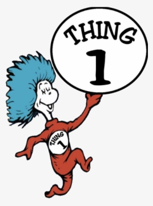 300x402 Thing And Thing Png, Transparent Thing And Thing Png Image - Thing 1 And Thing 2 Drawing