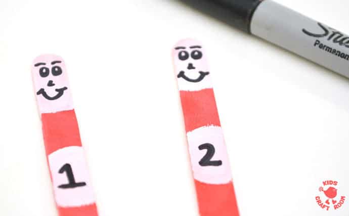 690x427 Thing And Thing Popsicle Stick Puppets - Thing 1 And Thing 2 Drawing