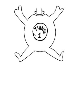 270x350 Thing And Thing Puppet - Thing 1 And Thing 2 Drawing