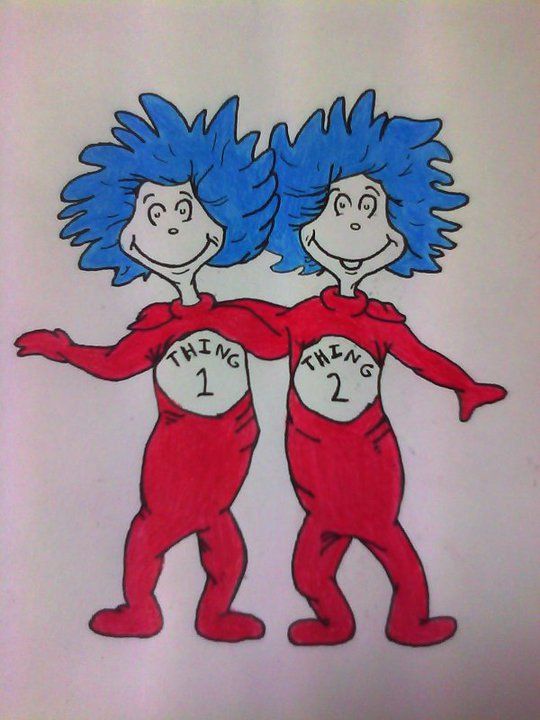 540x720 thing and thing from dr suess - Thing 1 And Thing 2 Drawing