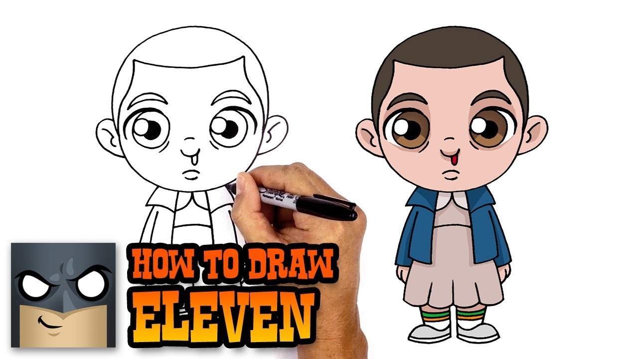 1280x720 how to draw eleven stranger things - Things Drawing