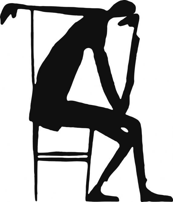 572x666 t for tout pensador - Thinker Drawing