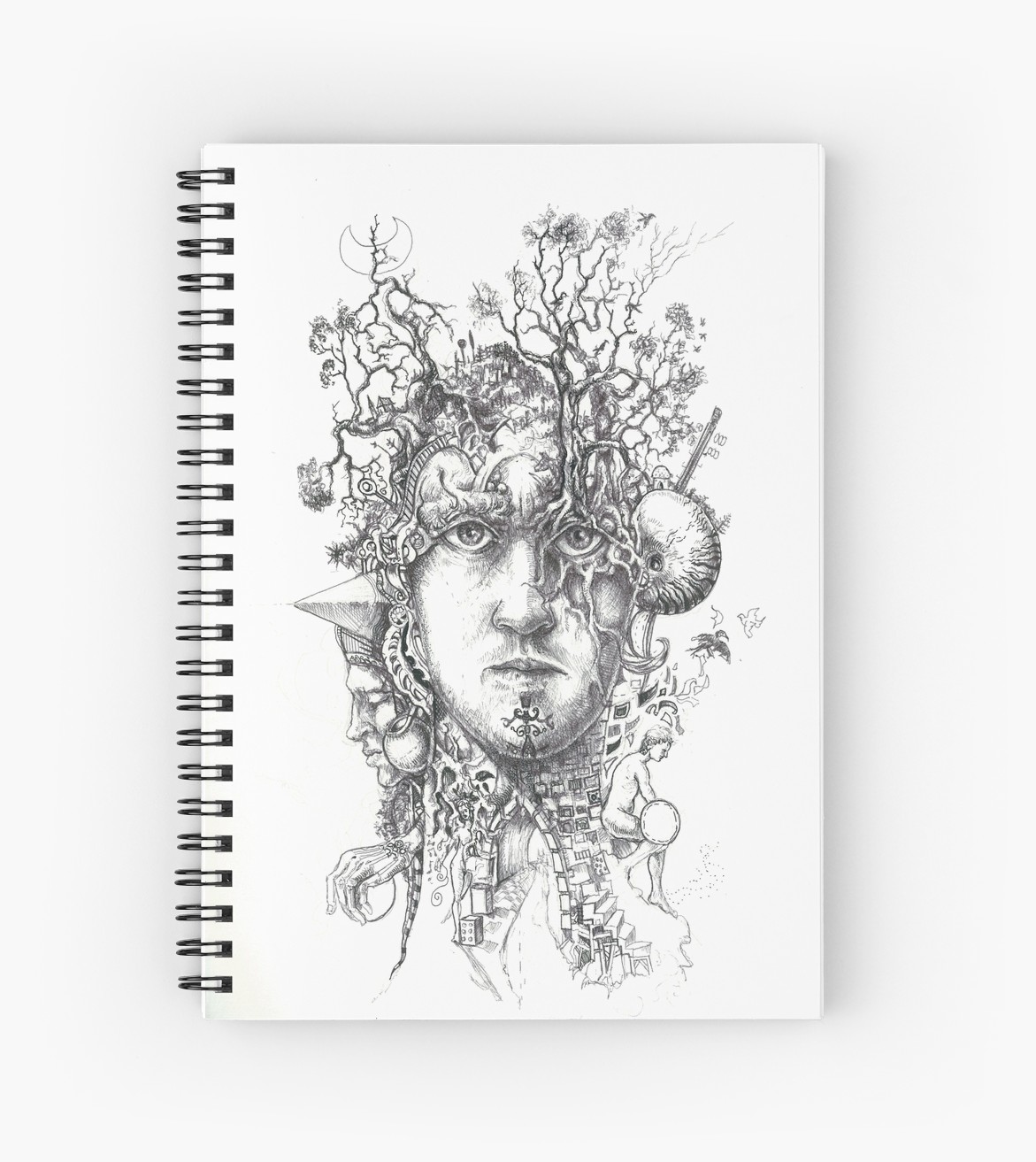 1171x1313 the thinker, drawing day spiral notebooks - Thinker Drawing