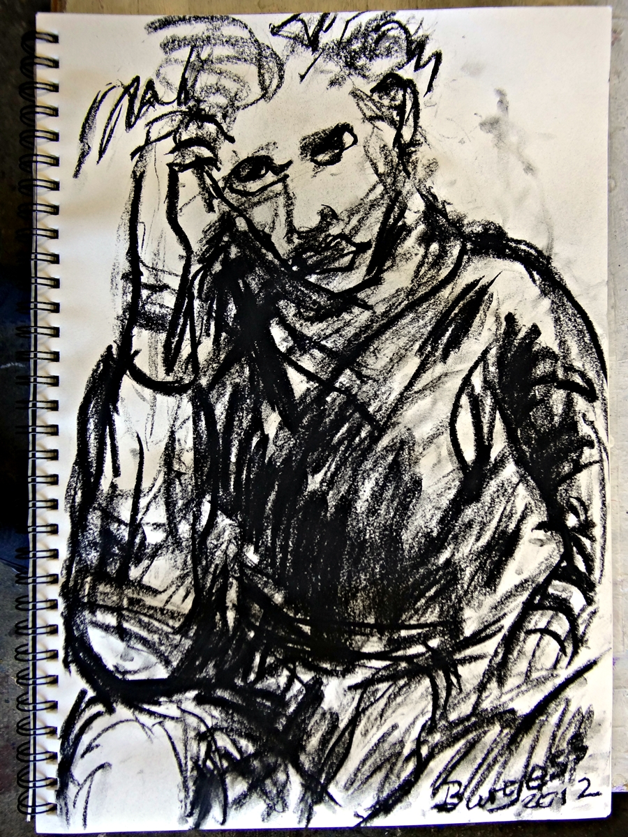 900x1200 the thinker when drawing is in the blood! burgessart - Thinker Drawing