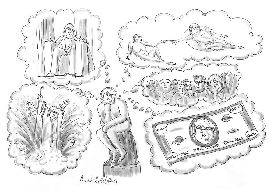 900x639 trump thinker drawing - Thinker Drawing