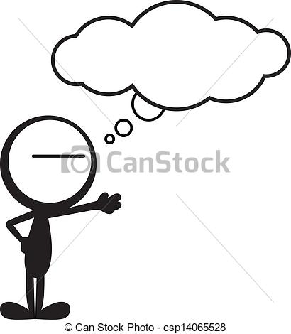 410x470 Man Thinking Drawing - Thinking Drawing